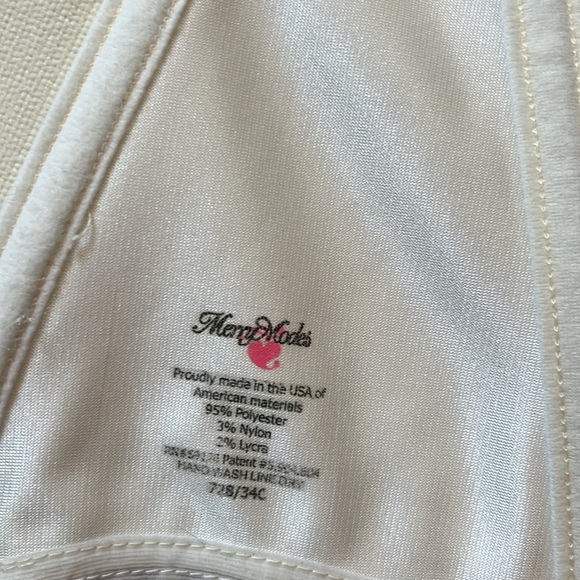 Merry Modes 34C bustier. Off-white strapless. - Picture 4 of 5